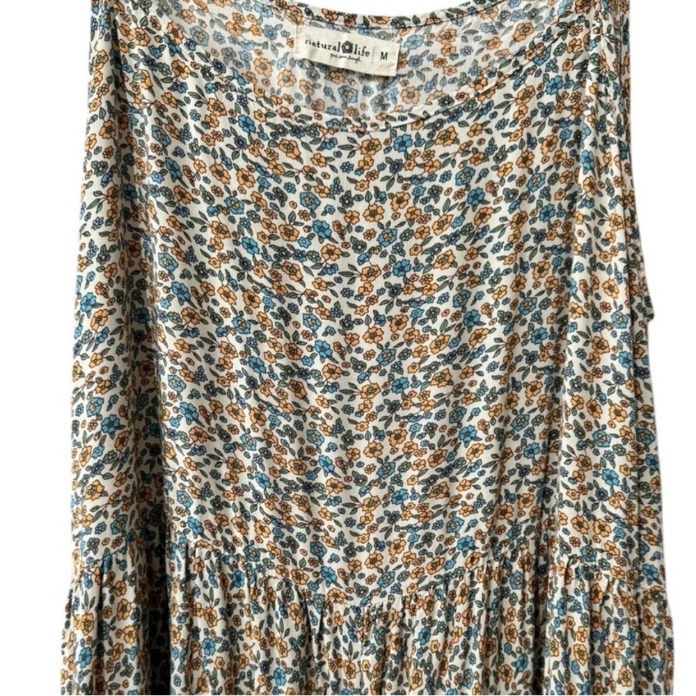 Natural Life Floral Border Wide-Leg Jumpsuit - Picture 3 of 4